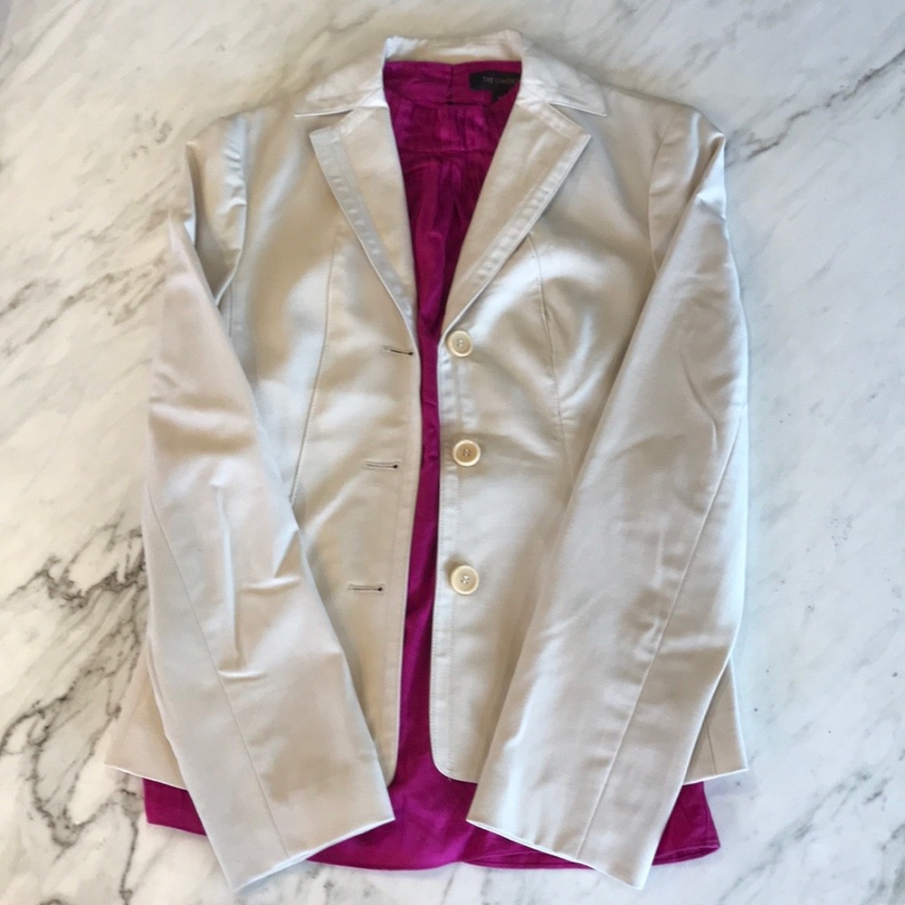 ANN TAYLOR KHAKI BLAZER SIZE OP